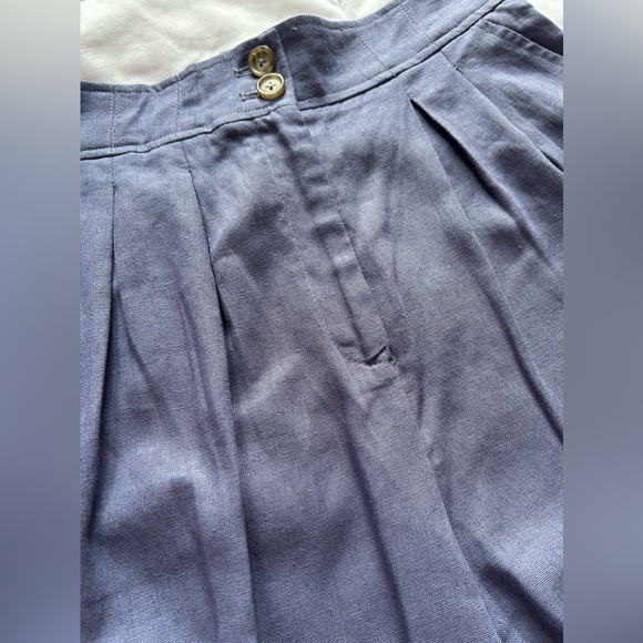 NWT Jason Wu Pleated Shorts High Waisted Linen Blend Summer Style Sz 6 - Picture 2 of 6